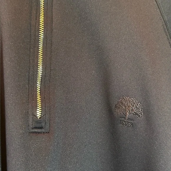 Holderness & Bourne Performance Mens Navy Blue 1/4 Zip Golf Pullover Sz XL